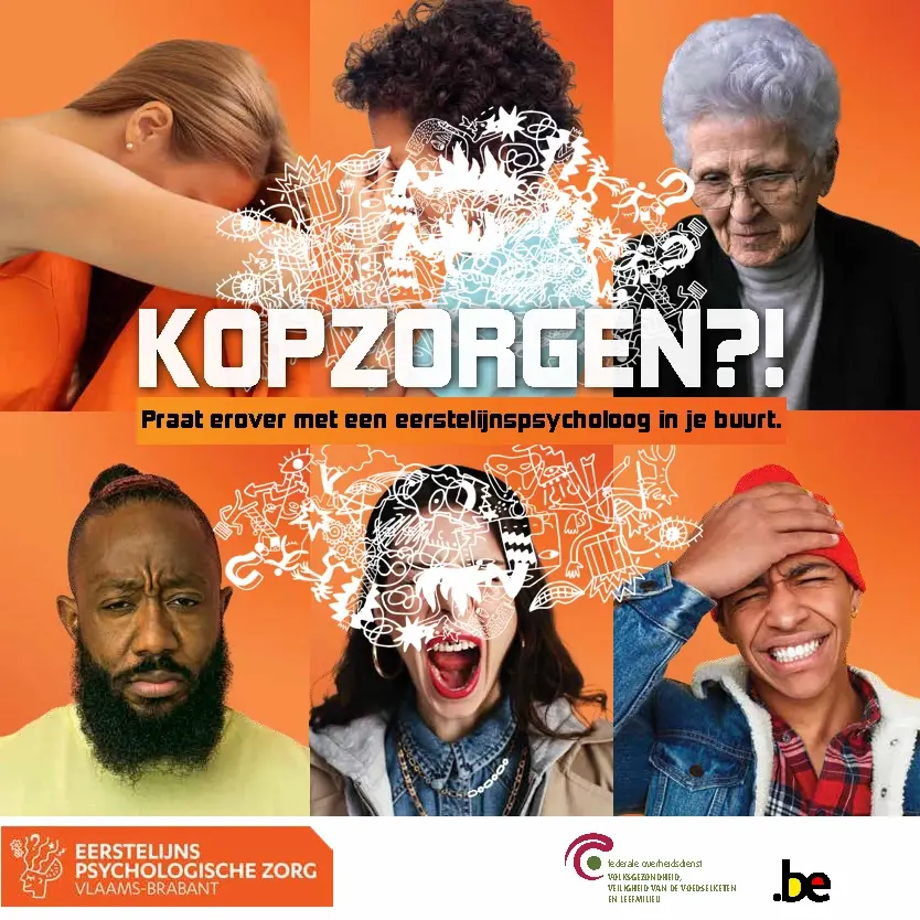 campagnebeeld 'kopzorgen? praat erover.'